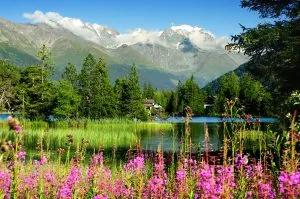 Champex lac a charming mountain village surrounded by mountains